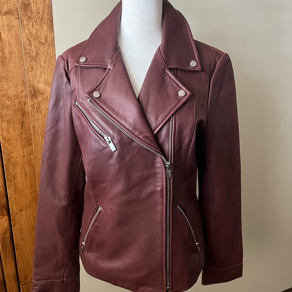 Wilsons Leather Burgundy Jacket